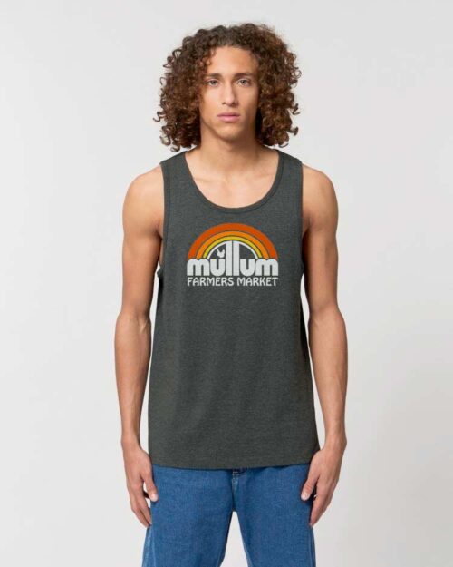 Men’s Singlet Dark Heather Grey - Image 2
