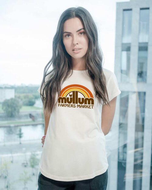 Women’s Rolled Sleeve cream Ecru - Image 2