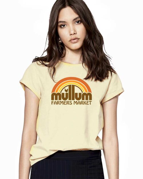 Women’s rolled sleeve Pale Lemon - Image 2