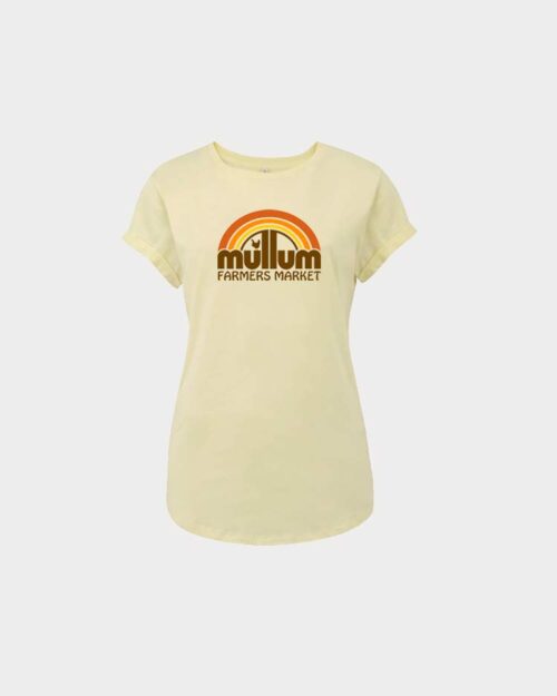 Women’s rolled sleeve Pale Lemon